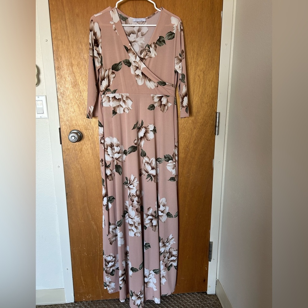 Floral Maternity Maxi Dress
